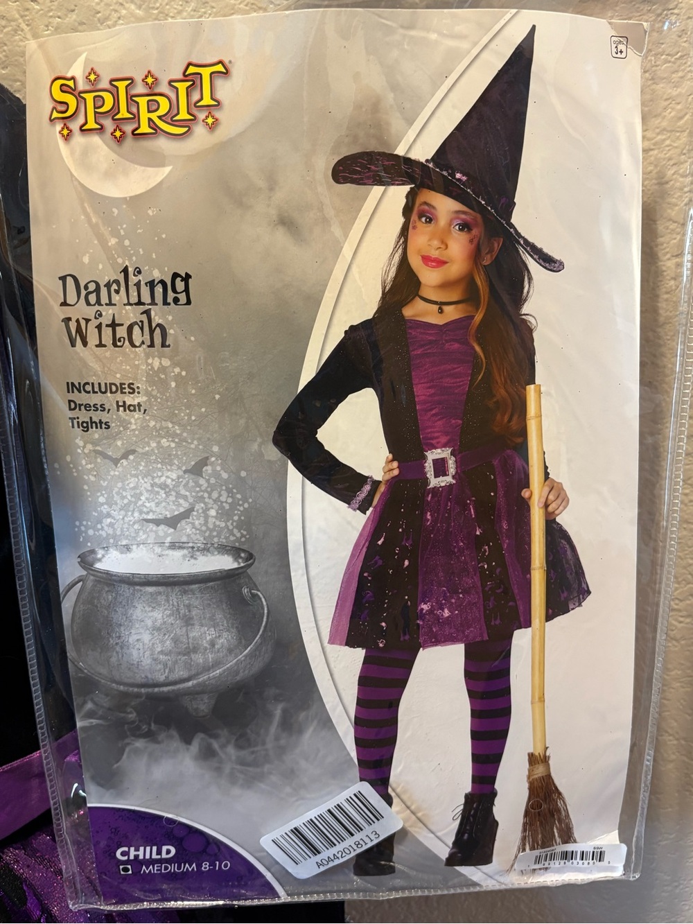 Spirit Purple & Black Darling Witch Costume for Kids
